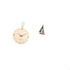 Minimalist Modern Nordic Wood Wall Clock And Sailing Boat Decor Combination Decorative