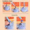 Suction Cup Cat Teaser Toy Funny Retractable Cat Wand Toy Interactive Pet Cats Toys Suitable for Cats Entertainment Playing