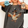 Comfort Colors® Halloween Witch Goose Shirt, Boho Floral Spooky Season Tee