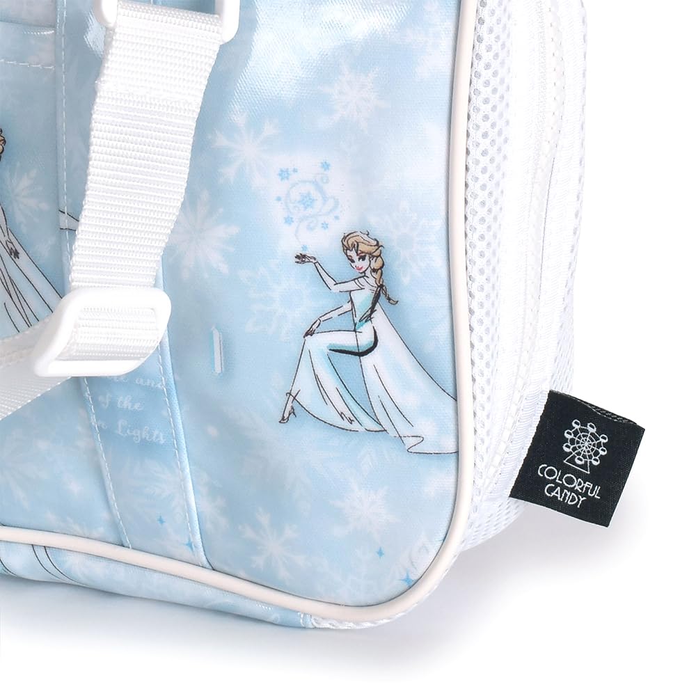 COLORFUL CANDY STYLE Disney Calligraphy Elementary with Shoulder for Includes a Free A Cleaning Cloth for Wiping Bag, Elsa/Frozen/Elsa Princess,