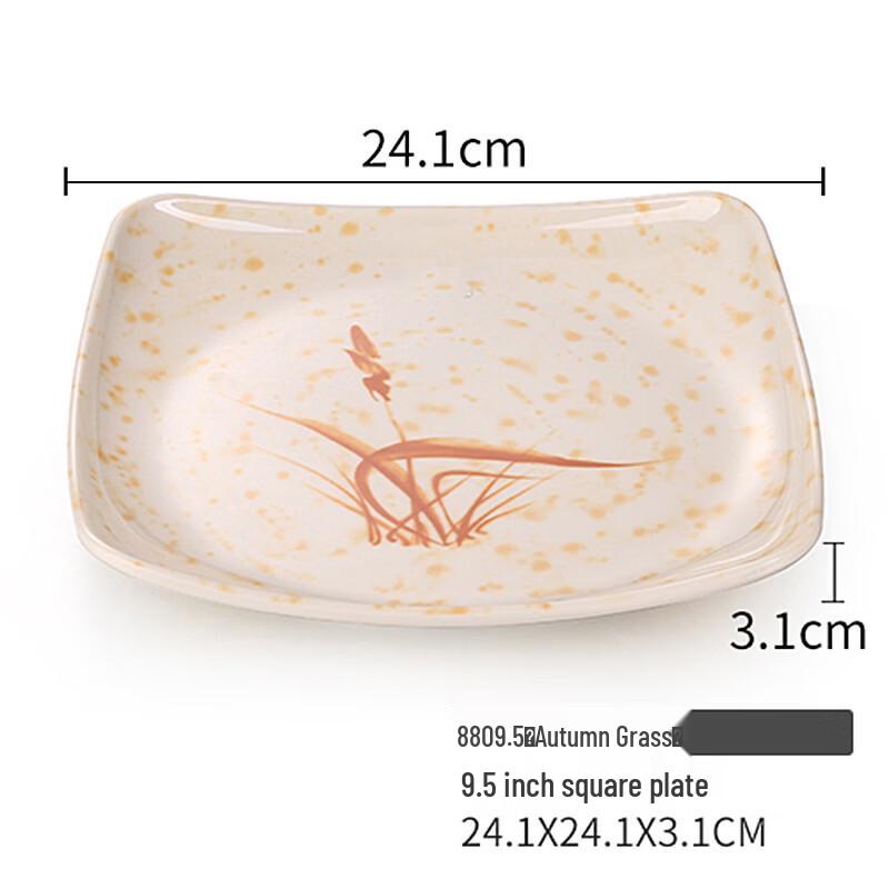 Пластиковый круглый набор тарелок и мисок