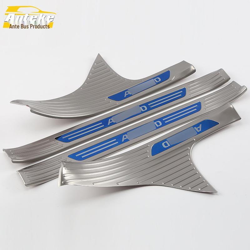 Fits 18 Models: 10th-Gen Accord Door Sill & Bumper Trunk Welcome Pedal Trim