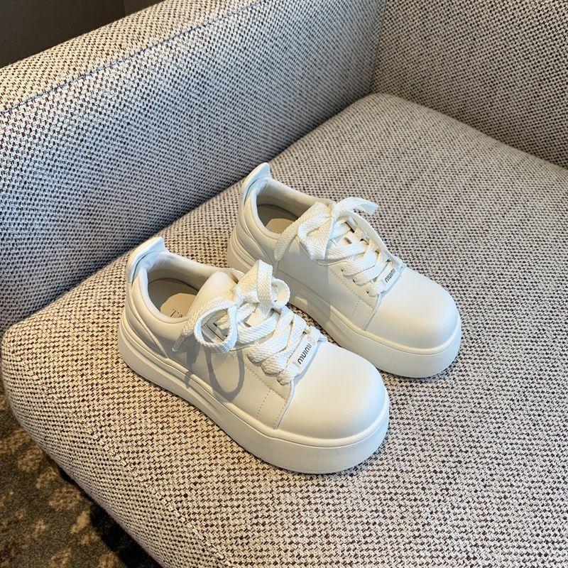 

2025 summer and autumn new cute mango big head board shoes campus Korean version thick-soled versatile casual little white shoes children 40