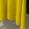 Lemon yellow round neck mohair sweater autumn and winter versatile temperament mink fleece soft waxy knitted sweater