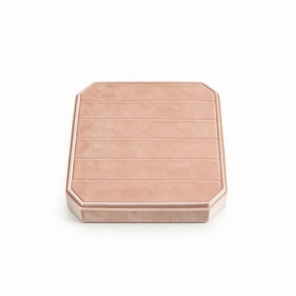 Luxurious Velvet Jewelry Box | Stitched Horizontal Channels, Packaging Box, for Vanity G118
