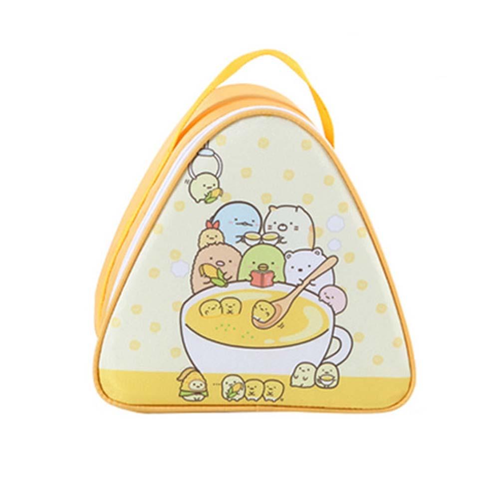 

Zipper Triangular Insulation Bag Aluminum Foil Rice Ball Lunch Box Bags Picnic S жёлтый