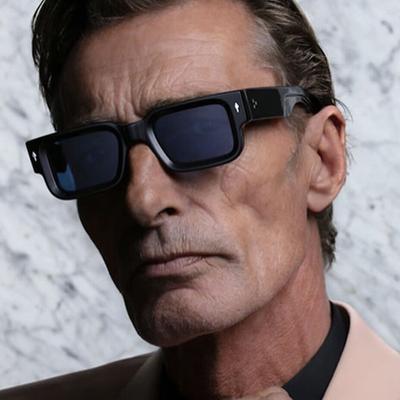 Herren Fahrrad Pendler Reise Fahrbrille Sonnenschutz UV-Schutz Mode Persönlichkeit Retro Hip Hop Punk Rechteckige Sonnenbrille