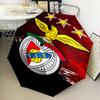 1PC Benfica Football Club Printed Umbrella Folding umbrella, automatic umbrella 8-Frame for Travel, camping Fan gifts Christmas Gifts