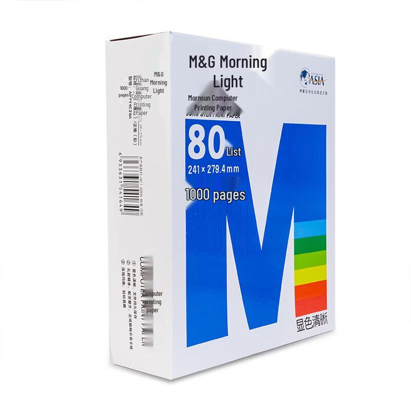 M&G 80-Column Continuous Form Paper
