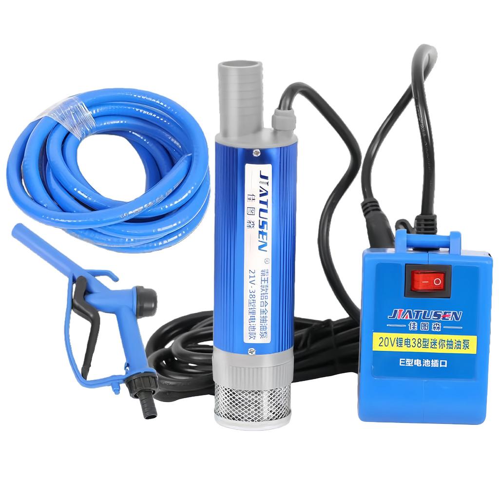 Fluid Transfer Pump Easy Carry Electric Oil Water Pump with Overheat Defense for Fues Water Double Application