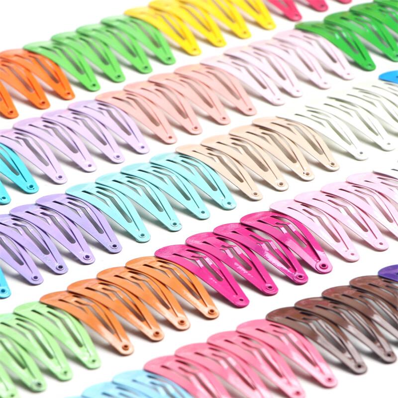 Colorful Children's Hair Clips - 100 Pack
