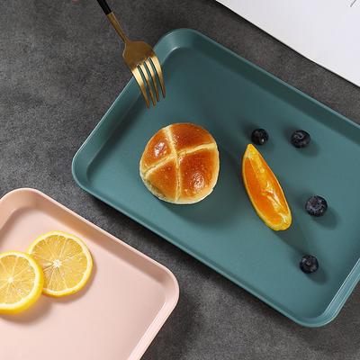 Anti Slip Plastic Food Tray Serving Tray Large Light Brightness Medium
