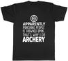 Punching People Is Frowned Upon That's Why I Do Archery Mens Unisex T-Shirt Tee