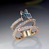 Zircon Butterfly Engagement Rings for Women Fashion Brand Jewelry Gift