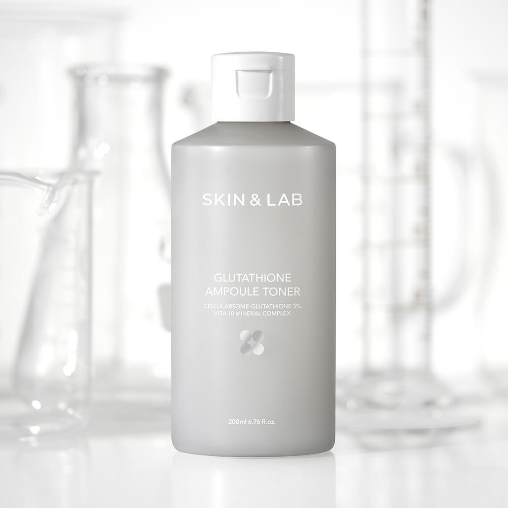 SKIN&LAB Glutathione Ampoule Toner Radiance Hydrating 200ml Facial Toner Daily Skincare