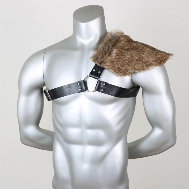 Soft Practical Faux Furs Wrap Theater Performances Shawl For Cosplay Costumes Cold Weather Outfits And Travel Use
