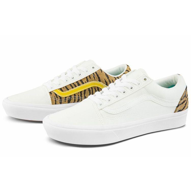 Vans ComfyCush Old Skool Le Tigre Unisex Sneakers White Marshmallow Ceylon-Yellow VN0A3WMA4BS