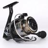 Ultralight EK1000~7000 Model 5.2:1 Gear Ratio 10KG Maximum Drag CNC Metal Spool Spinning Fishing Reel Suitable for Freshwater and Saltwater
