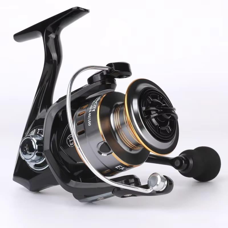 Ultralight EK1000~7000 Model 5.2:1 Gear Ratio 10KG Maximum Drag CNC Metal Spool Spinning Fishing Reel Suitable for Freshwater and Saltwater