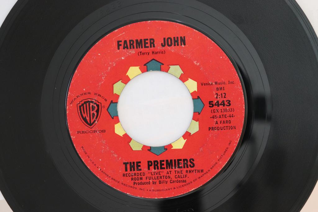 7inch Record PREMIERS - Farmer John / Duffy's Blues 5443 WARNER BROS REC 1964 US Rock Used