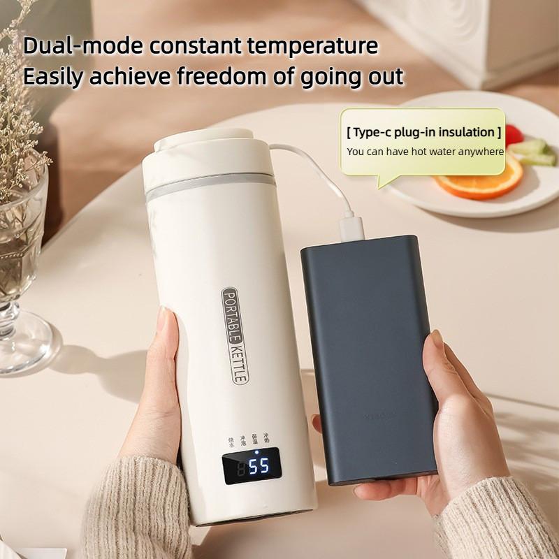 Travel Portable Electric Kettle Constant Temperature Insulated Dormitory Universal Hot Water Bottle Mini Electric Heating Cup