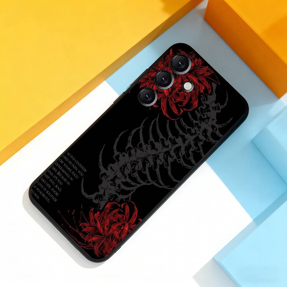 Ghoul Red Spider L-Lily Tokyo Phone Case For Samsung Galaxy A 22,71,53,52,51,72,73,5G,Note,J7,8,9 Soft Black Cover