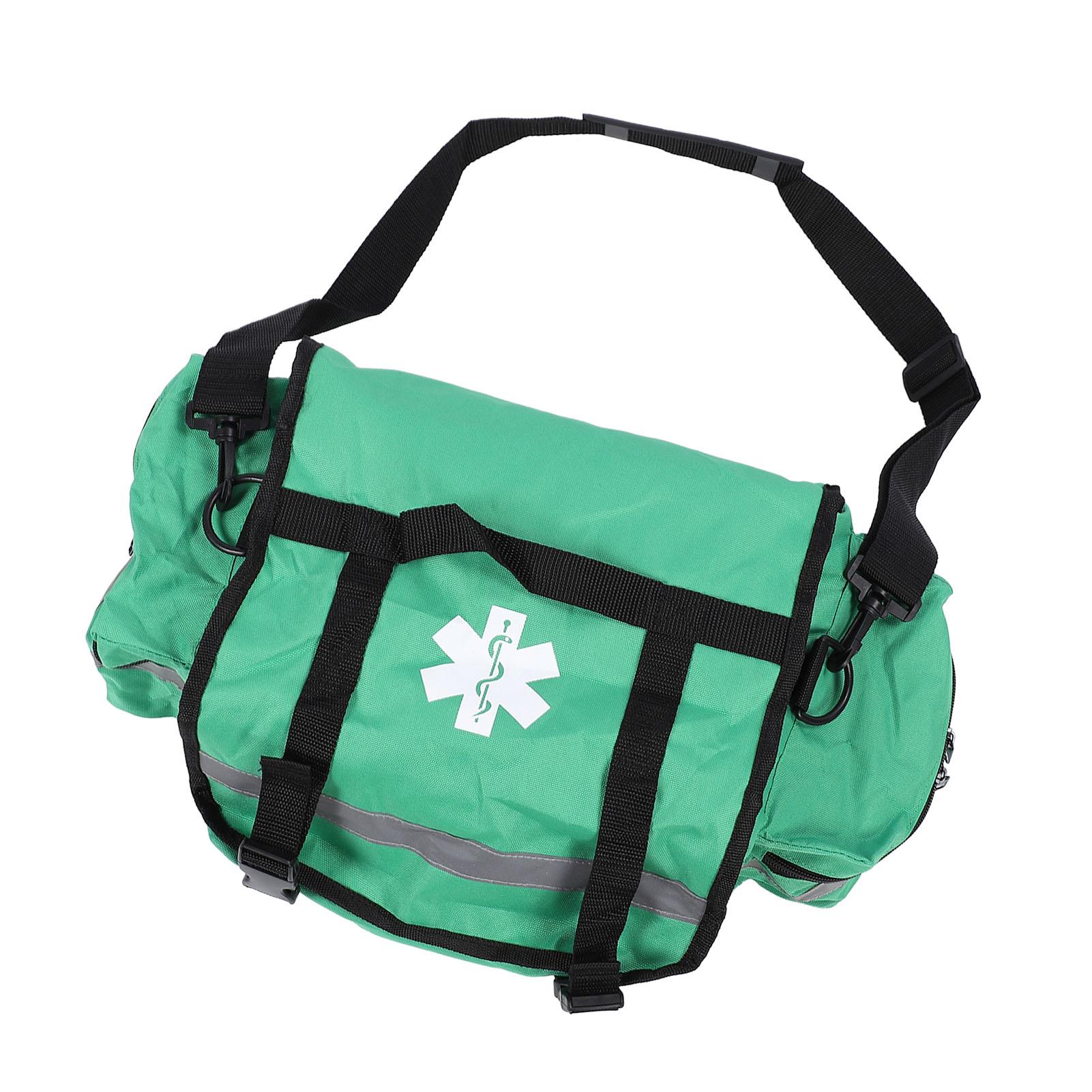 

Empty First Responder Bag, 17.7x11.8x7.5.5 Inch Large Capacity Emergency Bag with Shoulder Strap for Emergency Situations Hiking