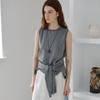 On On Cardigan Layered Sleeveless Knit Nek6mp204