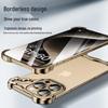 iPhone 16/17 Pro Max Air Irregular Metal Border Protective Case with Heat Dissipation