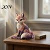 DIY Perlen-Bastelset Materialpaket, 3D Mythischer Wald Serie Komplett für Anfänger Basteln mit Hochwertigen Acryl- und Glasperlen Glanzperlen, Katze Fuchs Wolf Krähe