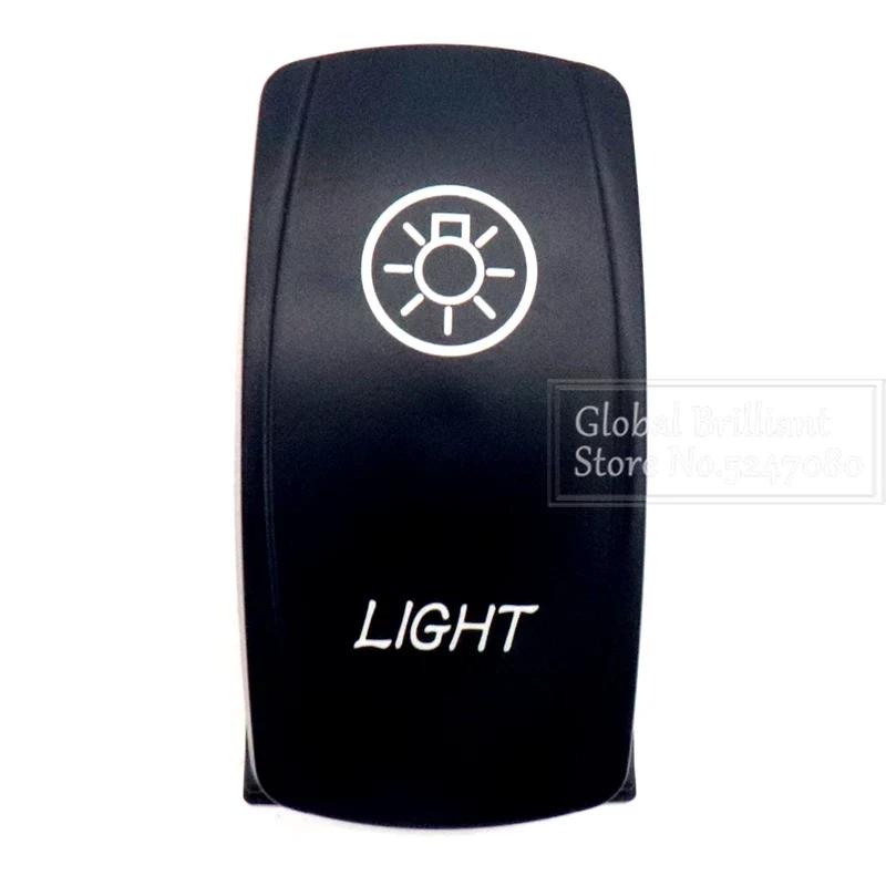 For Car Truck Marine 12V/20A 24V/10A Boat Rocker Switch Toggle 5Pin SPST / 7Pin DPDT ON-Off Switch with LED Light