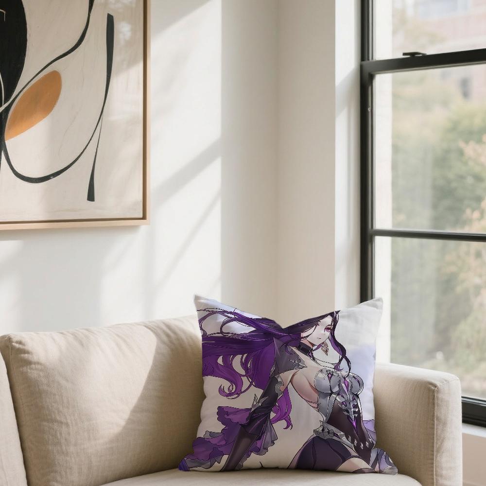 Game D-Duet Night Abyss cushion cover For Sofa Car Office Cafe Soft And Comfortable Double-Sided Printing Pillow Cover