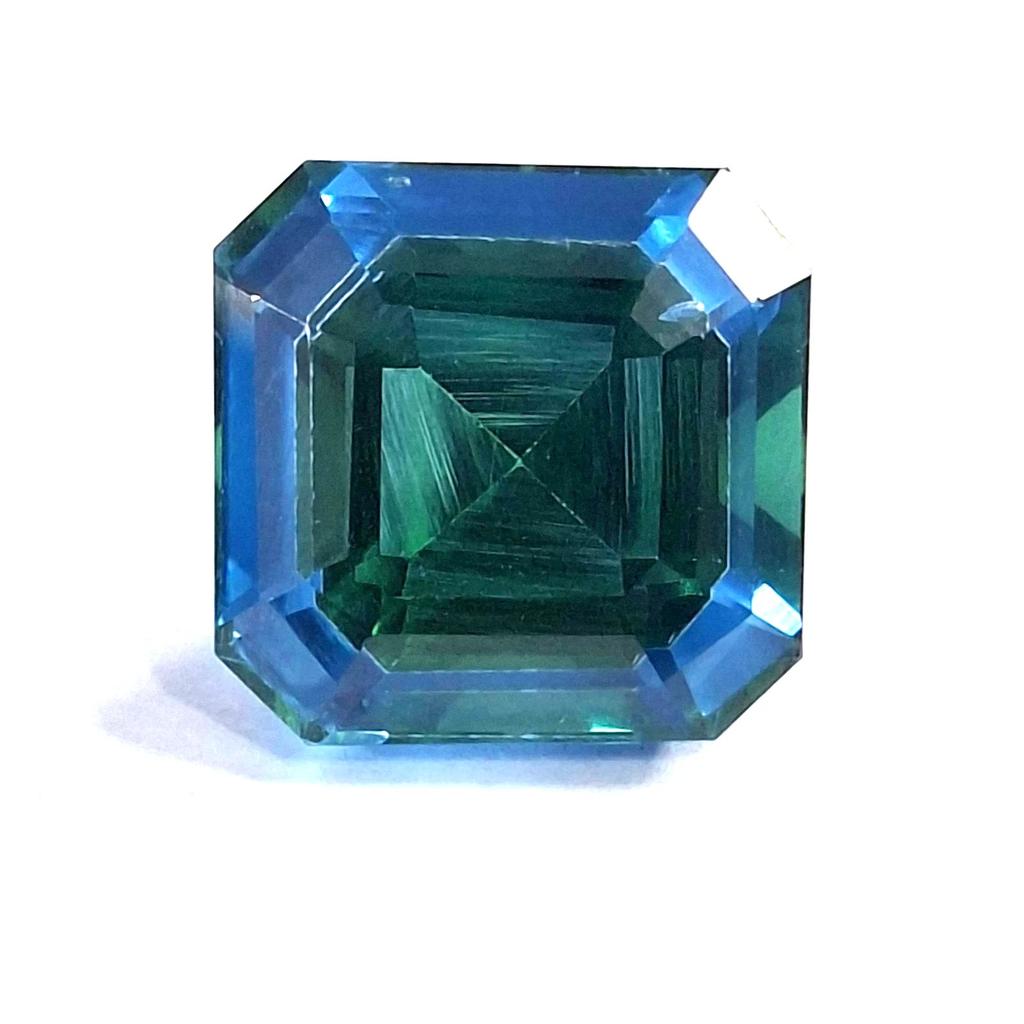 Certified Pitambari Sapphire Asscher Cut 12-14 Ct Excellent Loose Gemstone