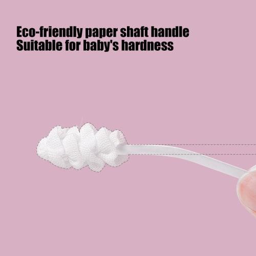 Baby Tongue Cleaner, Baby Oral Cleaner - Portable Toddler Toothbrush, 30-Piece Set of Baby Teething Cleaning Sticks, Portable Gauze Toothbrush, Toddle