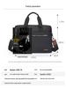 Lightweight Business Briefcase Crossbody Bag – Large Capacity Laptop Bag for Work & Travel