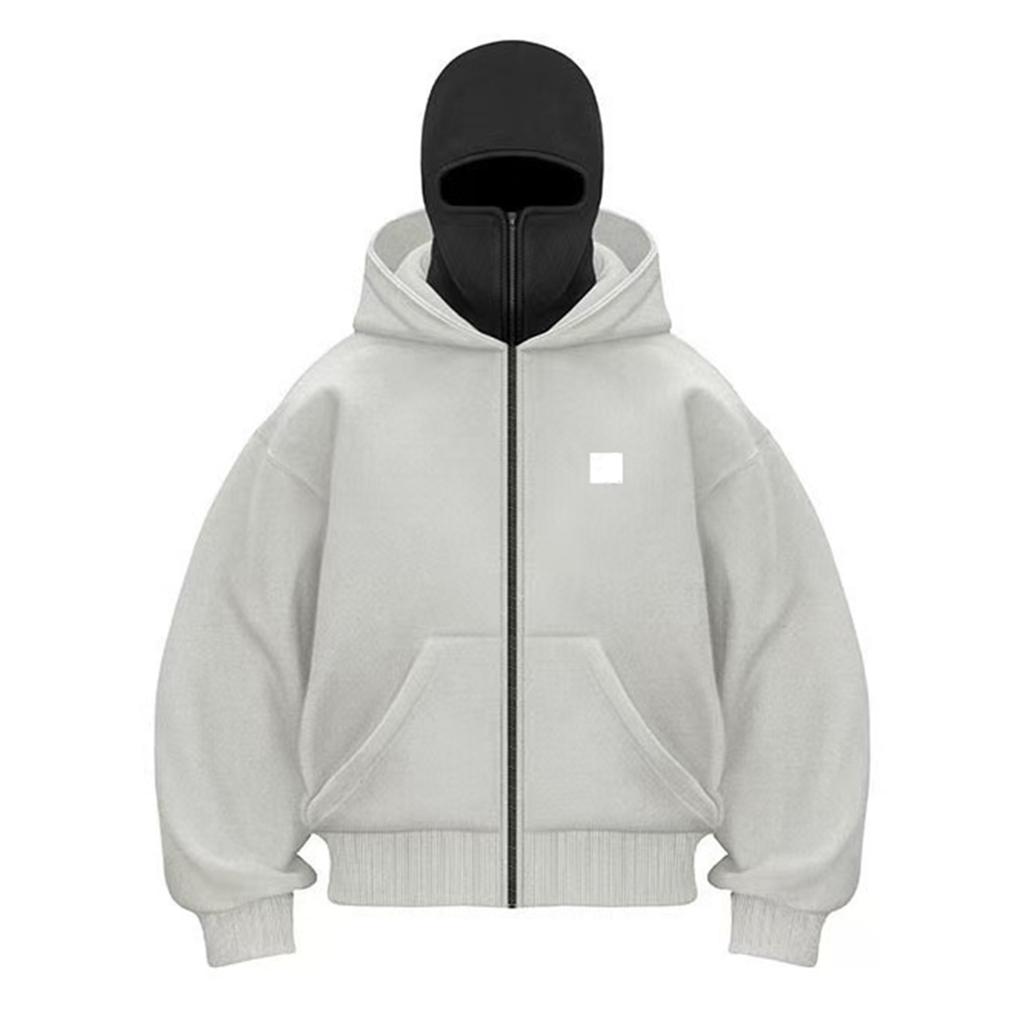 Men Hoodie Balaclava Men Half Zip Pullover Men Hoodie  Hoodie For Men Windproof Streetwear