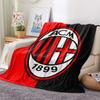 AC Milan Print Flannel Blanket, High Quality Comfortable for All Seasons, Home Decor, Warmth and Comfort, Perfect for Christmas Gifts