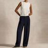 Polo Ralph Lauren Solid Color Sleeveless Crew Neck Knit Vest Women Tops White WMPOSWENC021156-101