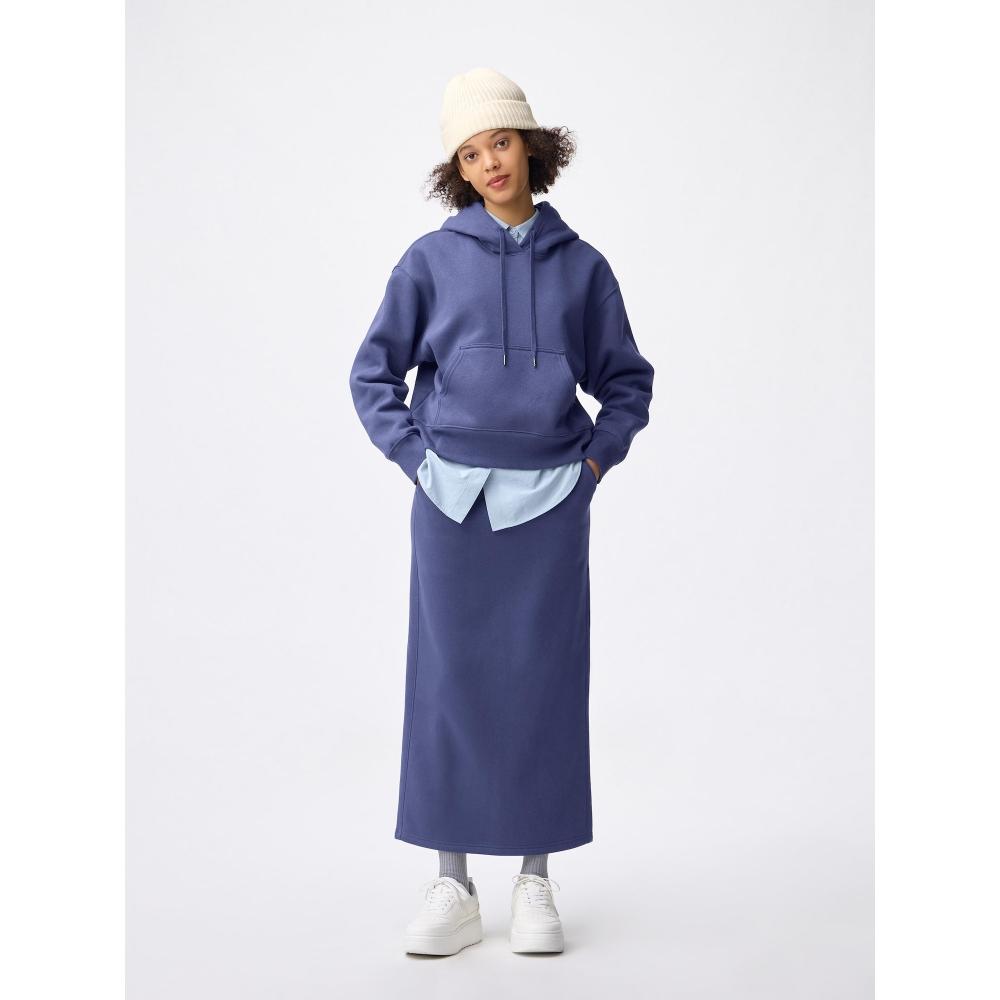 Gu By Uniqlo Heavyweight Sweat Narrow Skirt Length 88.5 95.5cm