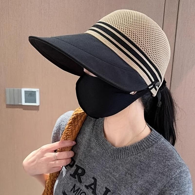 New Women's Sun Hat Sun Hat for Summer Beach Protection Wide-Brim Quick-Dry Fisherman Hat Duckbill Cap