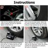 12V 150 PSI Portable Digital Tire Inflator Multifunctional Auto Tyre Pump Air Chuck for Car Truck Bike Motorcycle Rubber Boat