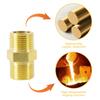 Strong Double Male Threaded Brass Fitting Universal Pipe Connector Univsersal Pipe Adapter for Home & Industrial Use
