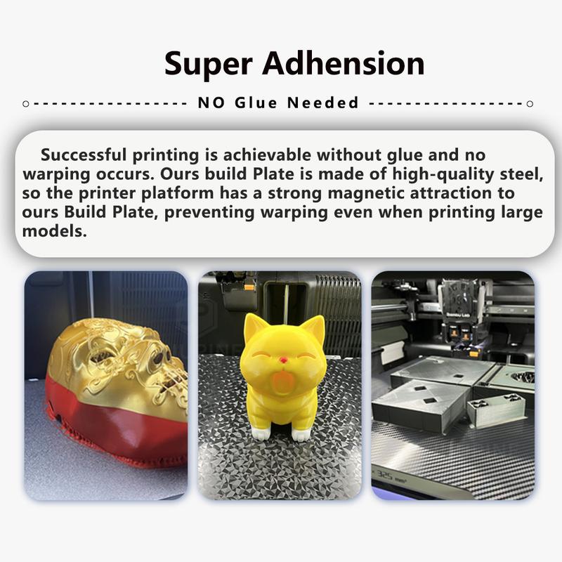 330x330mm PEI Spring Steel Sheet Flexible Print Build Plate Removable Surface Platform For ELEGOO Neptune 4 Plus 3D Printer