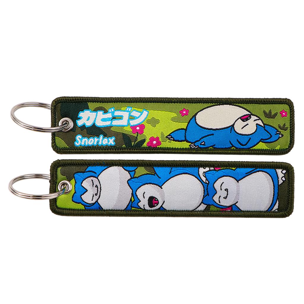 1Pcs Pokmon Anime Elf Monsters Keychain For Cars Backpack Key Holders Embroidery Keyrings Key Tag Jet Tag Accessories Gifts
