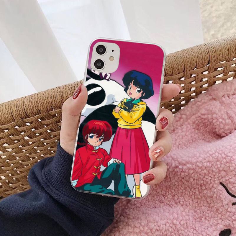 Cartoon Ranma Phone Case for iPhone 11 12 13 mini pro XS MAX 8 7 6 6S Plus X 5S SE 2020 XR cover