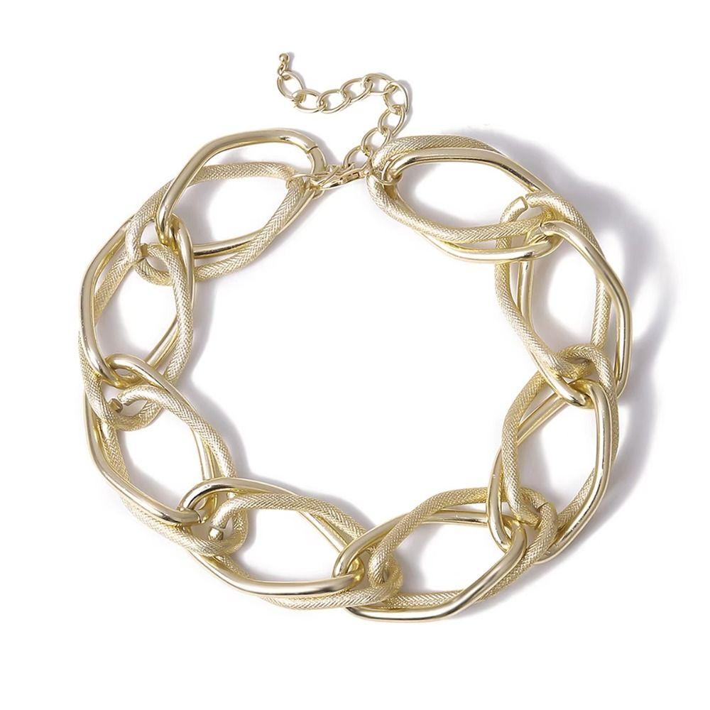 Geometry Long Chain Necklace Exaggerated Basic Choker Fashion Jewelry  Fashion Accessories