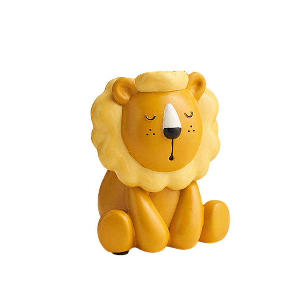Cute Cartoon Shape Workstation Living Room Study Decoration Pen Holder Resin Ornaments Children's Day Gift For Girlfriends