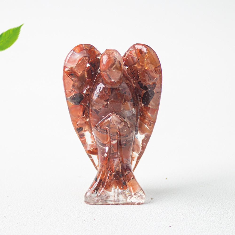 Figura de Ángel de Cristal de Resina con Diseño Hecho a Mano para Decoración del Hogar Idea de Regalo