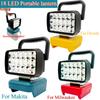18 LED Portable Lanterns Spotlight Torch LED Work Lights Lamp for Makita BL1830 for Milwaukee for Dewalt 18V 20V Lithium Battery