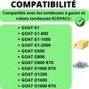 Ersatzmesser für Mähroboter Ecovacs Goat G1/O800/O1000/O1200/O1600 [Packung mit 30 Messern + 30 Schrauben] Phonillico®